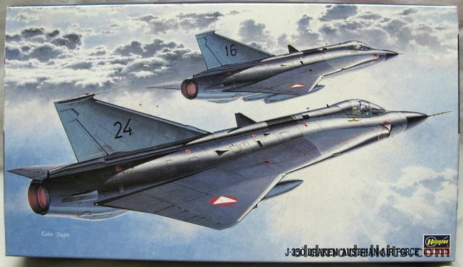 Hasegawa 1/72 Saab J-350 (J-35) Draken  Austrian Air Force, BP2 plastic model kit